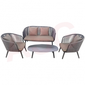 5 Seater Aluminium Garden Corner Sofa Set