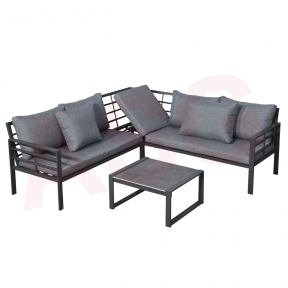 5 Seater Aluminium Garden Corner Sofa Set