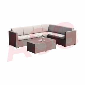 6 Seater Garden Corner Sofa Set