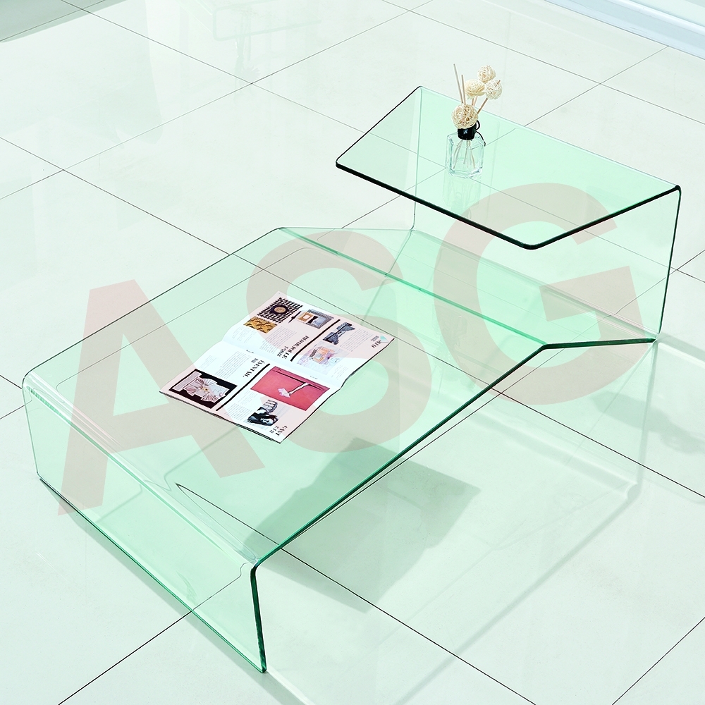 Minimalist Style Tempered Glass Coffee Table