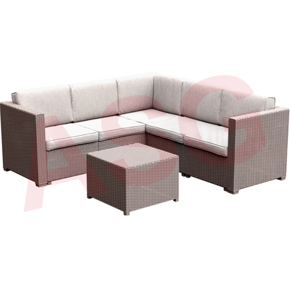 6 Seater Garden Corner Sofa Set